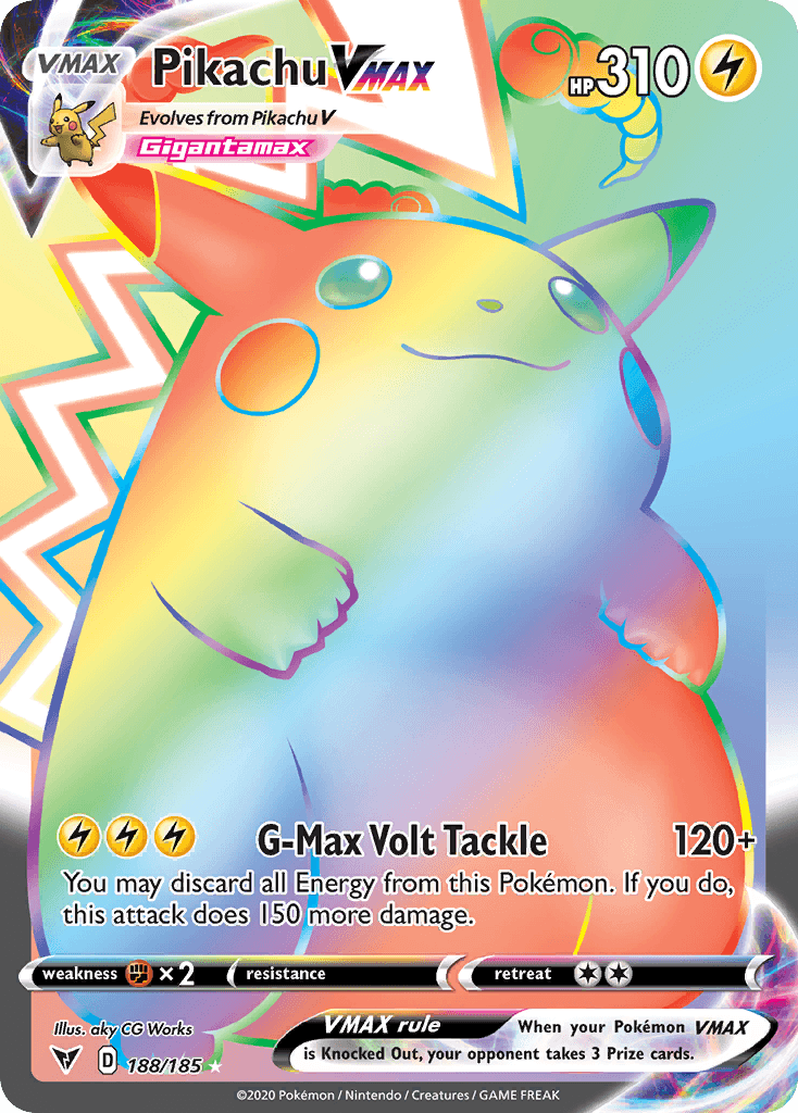 Pikachu VMAX — Rainbow Rare