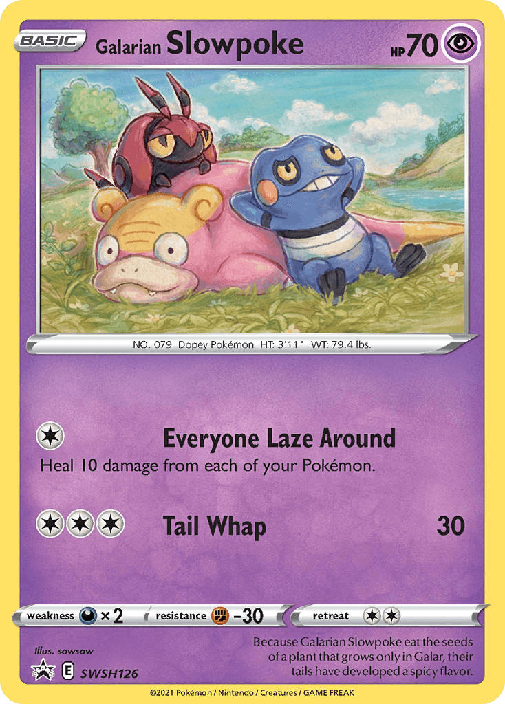 Galarian Slowpoke — SWSH Black Star Promos